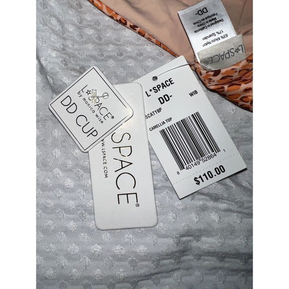 NWT L*Space Camellia Bikini Top Wild Bunch DD Cup - Picture 8 of 11